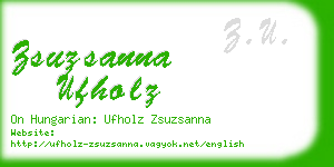 zsuzsanna ufholz business card